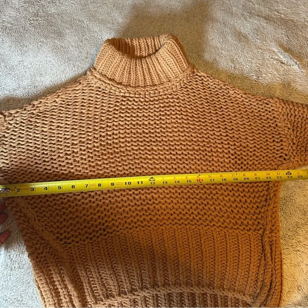 Free People Warm Brown Turtleneck Sweater